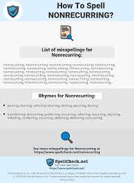 It is used to stop someone's actions or speech against you. How To Spell Nonrecurring And How To Misspell It Too Spellcheck Net