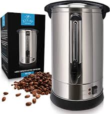 Whether you're purchasing an espresso maker for your gourmet coffee shop, or you simply need an airpot for impulse sales in your gas station, we have you covered. Amazon Com Zulay Premium Commercial Coffee Urn Stainless Steel Large Coffee Dispenser For Quick Brewing Automatic 100 Cup Capacity Ideal For Large Crowds Perfect For Any Occasion Coffee Urns