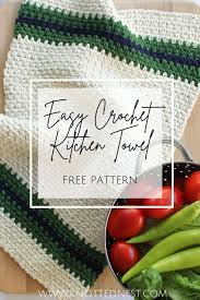 Crochet kitchen towel holder free patterns printable. Easy Crochet Kitchen Towel Free Pattern The Knotted Nest