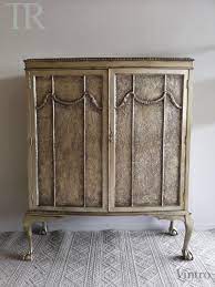 Rea Aged Metallic Champagne Gold Cabinet Lacquered Sideboard Painted Outdoor Furniture Painted Features