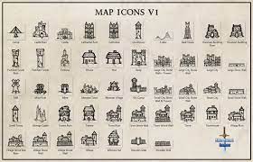 Map Icons Fantasy World Map Map Icons Fantasy Map Making