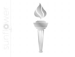 Silver Torch SVG, Silver Torch Clipart Download, Torch ...