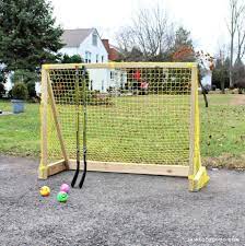 Repeat the process while installing the opposite post. Diy Street Hockey Goal Jaime Costiglio