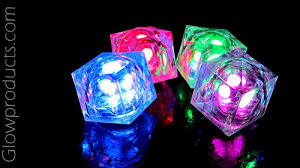 Light Up Led Ice Cubes Multi Color Glow Party Supplies Glow Party Led Ice Cubes