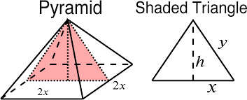 A trapezium or a triangle. Solution When Is The Area Of A Face Of This Pyramid A Minimum Calculus Of Powers Underground Mathematics