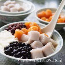Pin By Chow Chaiyin On Asian Snack Sweet Dumplings Stuffed Potato Balls Taro Recipes