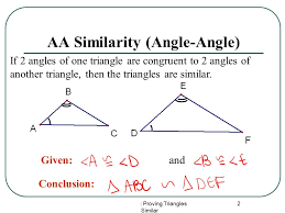 To show triangles are similar, it is sufficient to show that two sets of corresponding filed under: Lesson 5 3 Proving Triangles Similar 1 Lesson 6 3 Similar Triangles The Following Must Occur For Triangles To Be Similar But There Are Other Short Cuts Ppt Download