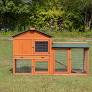 oem outdoor waterproof wooden rabbit hutch with pull out tray from battledental.com