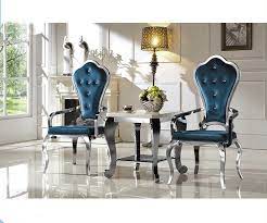 Rondo white dining chair set of 2 $695. French Luxury High Back Chairs Stainless Steel Banquet Throne King Dining Arm Chairs For Hotel Hall China Banquet Cha High Back Chairs Dining Arm Chair Chair