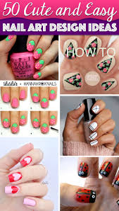 Have a look at these 60 latest simple, but very cute nail art tutorials for your short nails. 50 Cute Cool Simple And Easy Nail Art Design Ideas For 2016