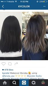 Charcoal And Ash Tones On Dark Hair Balayge Hair Styles Brunette Hair Hair Color
