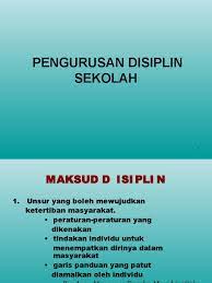 Misalnya saja, semua data yang. Pengurusan Disiplin Sekolah
