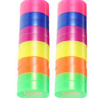 STRANDCHIC Bopp Clear Tape Assorted Colors, Transparent Adhesive, Suitable  for Daily Use, Easy to Cut and Use