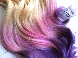 Blonde Ombre Blonde Hair Extensions Dipped In Purple Haze And Pink Lauren Conrad Dip Dye 7 Pieces Stu Hair Color Purple Purple Ombre Hair Ombre Hair Color