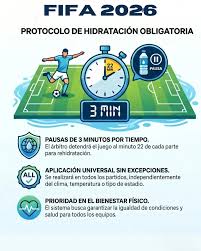 ⚽💧 Las pausas de hidrataci&oacute;n del Mundial 2026 generan cr&iacute;ticas entre  aficionados y televisoras Las pausas de hidrataci&oacute;n que la FIFA ha impuesto  de manera obligatoria durante el Mundial han dividido los