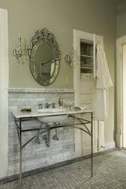 Watery colors and sea life motifs were popular in the 1920s. Khaki Bathroom Walls Design Ideas