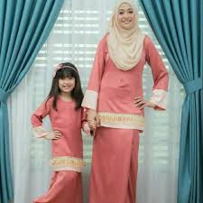 Baju kurung atau baju kurung? Baju Kurung Melayu Ibu Dan Anak Shopee Indonesia