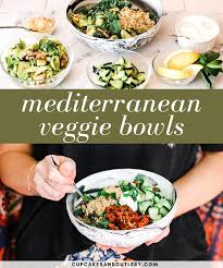 Easy Mediterranean Bowls With Bubba Veggie Burger Recipe In 2020 Vegan Recipes Easy Veggie Bowl Clean Eating Recipes