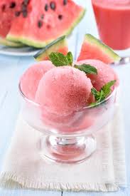 Sorbet A La Pasteque Recette Alimentation Recette Sorbet Sorbet