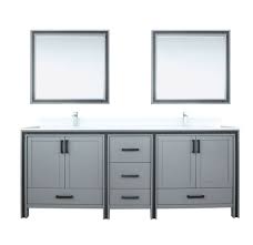 Drawing from classic influences, design and functionality have been. Ziva 80 Inch Color Dark Grey Double Vanity With Cultured Marble Top
