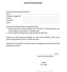 Saya yang bertanda tangan di bawah ini Contoh Surat Pernyataan Bersedia Kerja Shift Kumpulan Surat Penting