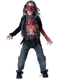 Undead Ghostly Skinned Alive Zombie Boy's Costume, Size: Medium | Michaels