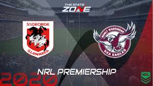 The dragons have had the measure of manly in recent times, winning 18 of the last 26 clashes between the sides. 2020 Nrl St George Illawarra Dragons Vs Manly Sea Eagles Preview Prediction The Stats Zone