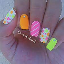 A Inspiracia N En Ua As Nea N A Haz Brillar Tus Manos Bright Summer Nails Designs Nail Art Designs Summer Nail Designs Summer
