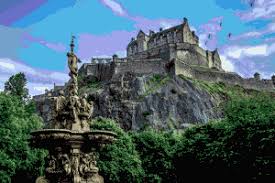 Edinburgh Morning Scottish Castle Inspired Cross Stitch Etsy Edinburgh Castle Scottish Castles Castle