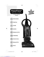 Bissell Cleanview Bagless Upright Vacuum Manual Bissell 6579 3 Manuals Manualslib