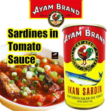 Ikan sardin, pasta tomat, minyak nabati, garam penyimpanan: Ayam Brand Sardines In Tomato Sauce 155g Ikan Sardin Dalam Sos Tomato Makanan Tin Canned Food