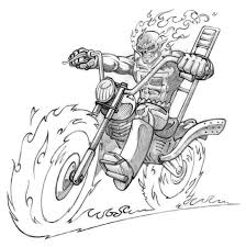 Watch as we draw and then color in lego ghost ridersubscribe for more drawing videos!!! Ghost Rider On Motorcycle On Fire Coloring Pages Toy Story Coloring Pages Ghost Rider Ghost Rider Marvel