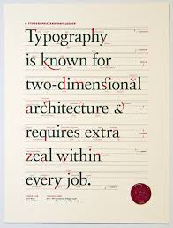 An Anatomy Of Type Poster Which Uses A Serif Typeface So Far I Have Mainly Been Using Sans Serif Such As Helvetica But This Typeface Tipografi Illustrasyonlar