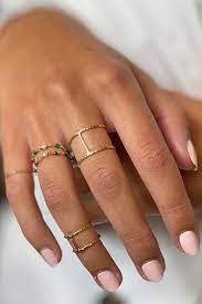 Bague Perle Et Manchette Bague Bague Perle Bague De Phalange