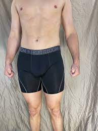 men's fruit of the loom XL compression boxer briefs breathable Black 