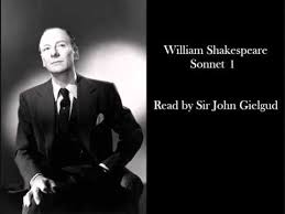 Sonnet 1 By William Shakespeare Read By Sir John Gielgud William Shakespeare Sonnets Shakespeare Sonnets William Shakespeare