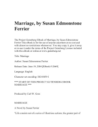 There are no limitations to how you can enhance your… Marriage By Susan Edmonstone Ferrier Umnet
