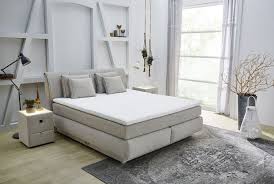 Boxspringbett 180 X 200 Cm Carla Mix H3 H4 H3 H4 Angebot 19 Reduziert Beige Mega Mobel Boxspringbett Haus Deko Bett