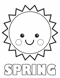 Free spring coloring pages for toddler spring is a good time to get creative our spring coloring books are perfect for preschool and kindergarten to print and color flowers bee rabbit and butterfly. Spring Sun Free Printable Coloring Pages Spring Coloring Pages Spring Coloring Sheets Preschool Coloring Pages