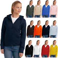 details about hanes womens spicy zipped hooded hoodie hoody sweatshirt fleece jumper top