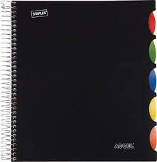 Staples Reg Accel Durable Poly Cover Notebook 8 1 2 X 11 Staples College Rule Cover Notebook College Notebook
