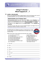 Arbeitsblatter und kostenlose arbeitsblatter und ubungen zur zeitform simple present fur englisch am gymnasium und der realschule zum einfachen herunterladen und ausdrucken als pdf. Arbeitsblatt Using If Clauses What Happens If Lehrermaterial De