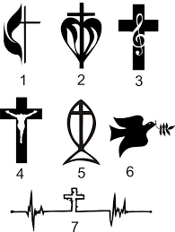 Christian Symbol Iron On Diy Iron On Ebelleshment Decorate Your Clothing Hats And Accessories Christian Symbols Christian Decals Stencil Template