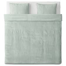 Bergpalm Housse De Couette Et 2 Taies Vert Rayure 240x220 65x65 Cm Ikea En 2020 Housse De Couette Ikea Couette