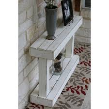 Mena 46 Console Table In 2020 Wood Pedestal Unique Console Table Wood Projects That Sell