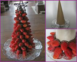 I used this affordable wooden tree serving board from michaels, but it appears to be out of stock at most stores now. Diy Strawberry Christmas Tree Brownie Bites