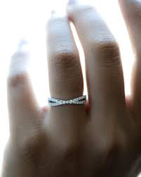 Wear A Bulky Engagement Ring That Doesn T Allow A Wedding Band To Sit Flush We Ve Got You Covere Titanium Wedding Rings Engagement Rings Wedding Rings Vintage