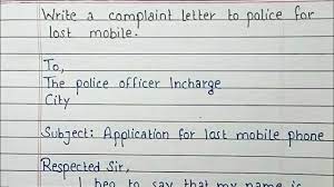 Letters the travel accounts that are available in malayalam can be grouped under the headings of diaries. Write A Complaint Letter To Police For Lost Mobile Phone Letter Writing Handwriting Youtube