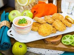 Fried Green Tomatoes With Cajun Remoulade Fried Green Tomatoes Paula Deen Fried Green Tomatoes Recipe Cajun Remoulade