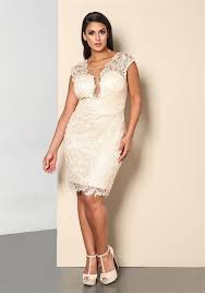 Plus Size Cream Embroidered Lace Rhinestone Dress Weddingcocktaildress Plus Size Lace Dress Plus Size Cocktail Dresses Dresses